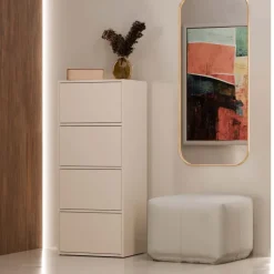 Mobile multiuso ingresso 50x119h cm scarpiera 4 ante cashmere Tyler
