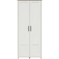 Mobile multiuso 85x201h cm 2 ante bianco frassinato rovere Lars