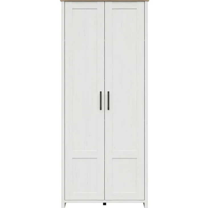 Mobile multiuso 85x201h cm 2 ante bianco frassinato rovere Lars