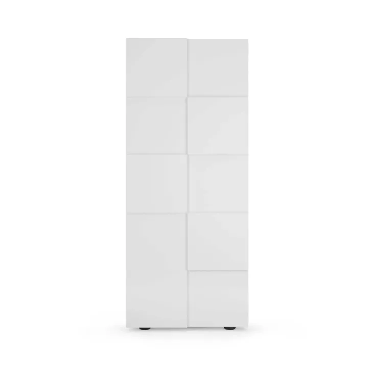 Mobile multiuso 78x183h cm 2 ante bianco lucido Obsession