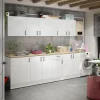Mobile pensile multiuso 60x60h cm componibile 1 anta bianco lucido Kimera