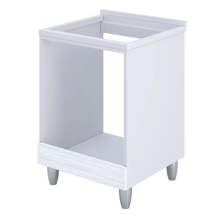 Mobile per piano cottura e forno ad incasso 60x86h cm bianco frassinato Talise