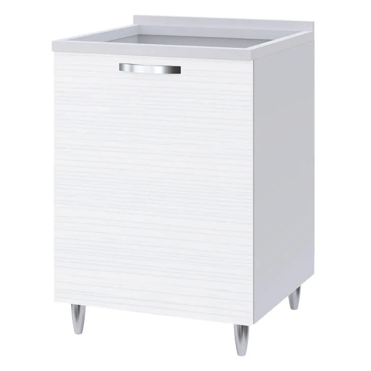 Mobile per piano cottura 60x86h cm bianco frassinato Talise
