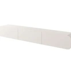 Mobile porta TV sospeso 240x34h cm 3 ante beige cashmere Volia