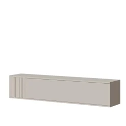 Mobile porta TV sospeso 150x30h cm 1 anta a ribalta beige cashmere Bellagio