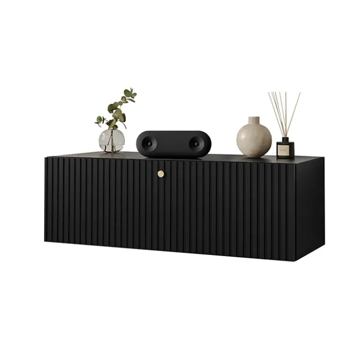 Mobile porta TV sospeso 100x34h cm 1 anta nero Kiruna