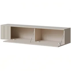Mobile porta TV sospeso 300x30h cm beige cashmere Bellagio 5