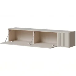 Mobile porta TV sospeso 300x30h cm beige cashmere Bellagio 5