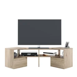 Mobile porta TV trasformabile 148x40h cm con estremità mobili rovere Billy