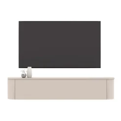 Mobile porta TV 180x37h cm 1 anta a ribalta beige cashmere Lucrezia