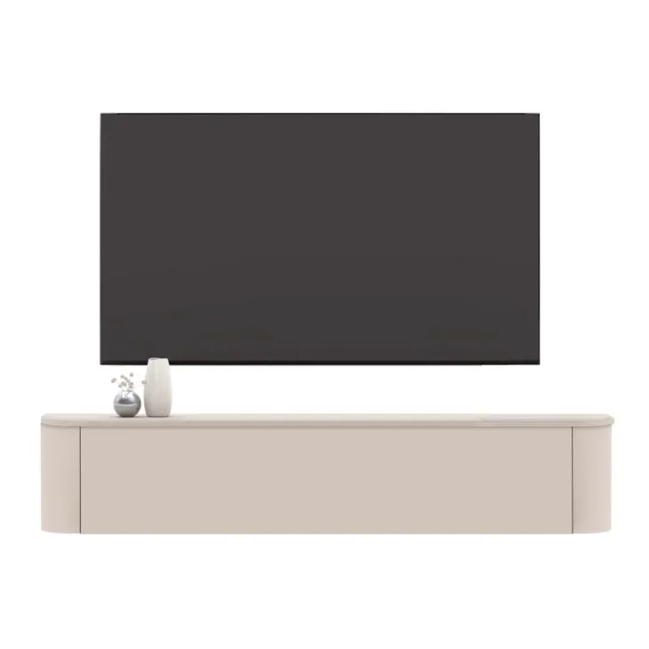 Mobile porta TV 180x37h cm 1 anta a ribalta beige cashmere Lucrezia