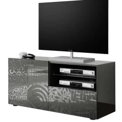 Mobile porta TV 122x57h cm 1 anta 1 cassetto grigio Paradise