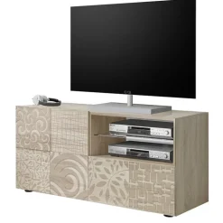 Mobile porta TV 122x57h cm 1 anta 1 cassetto rovere samoa Paradise