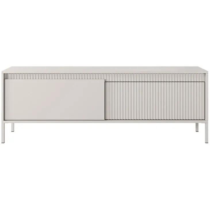 Mobile porta TV 154x54h cm 2 ante beige cannettato Ciar