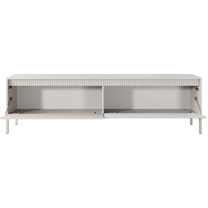 Mobile porta TV 187x54h cm 2 ante beige cannettato Ciar
