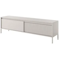 Mobile porta TV 187x54h cm 2 ante beige cannettato Ciar