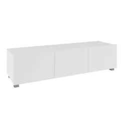 Mobile porta TV 150x37h cm 2 ante bianco lucido Mons
