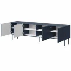 Mobile porta tv 200x61h cm 4 ante blu navy Maya