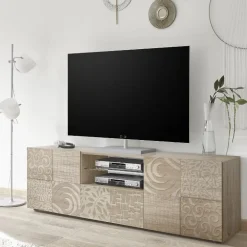 Mobile porta TV 181x57h cm 2 ante 1 cassetto soggiorno samoa Paradise