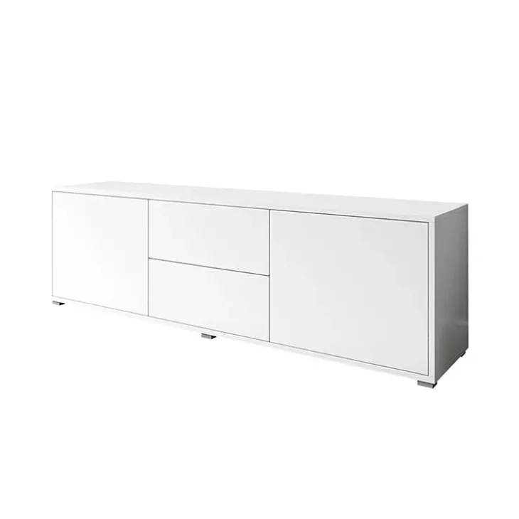 Mobile porta TV 141x50h cm 2 ante 2 cassetti bianco Eindhoven