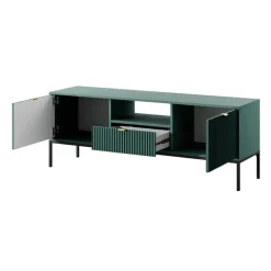 Mobile porta TV 154x56h cm 2 ante moderno soggiorno verde Alisa