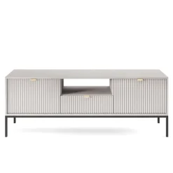 Mobile porta TV 154x56h cm 2 ante moderno soggiorno grigio Alisa