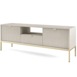 Mobile porta TV 154x56h cm 2 ante moderno soggiorno beige Alisa