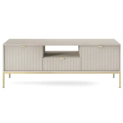 Mobile porta TV 154x56h cm 2 ante moderno soggiorno beige Alisa