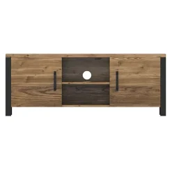 Mobile porta TV 147x57h cm 2 ante quercia nero opaco Nebraska