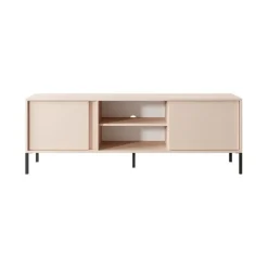 Mobile porta TV 153x54h cm 2 ante 2 vani moderno beige Melly