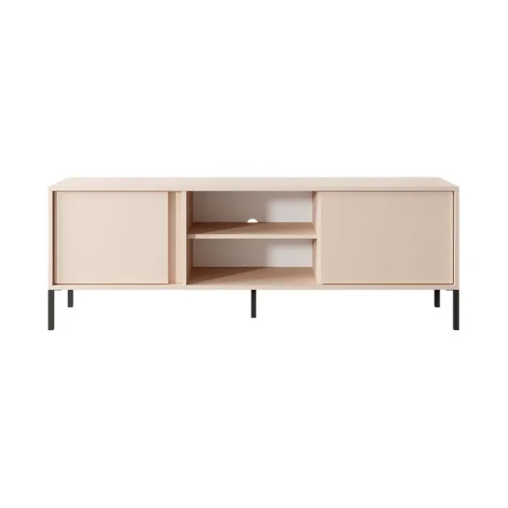 Mobile porta TV 153x54h cm 2 ante 2 vani moderno beige Melly