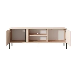 Mobile porta TV 153x54h cm 2 ante 2 vani moderno beige Melly