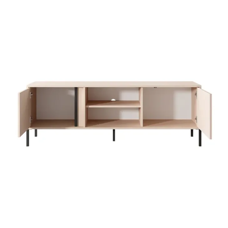 Mobile porta TV 153x54h cm 2 ante 2 vani moderno beige Melly