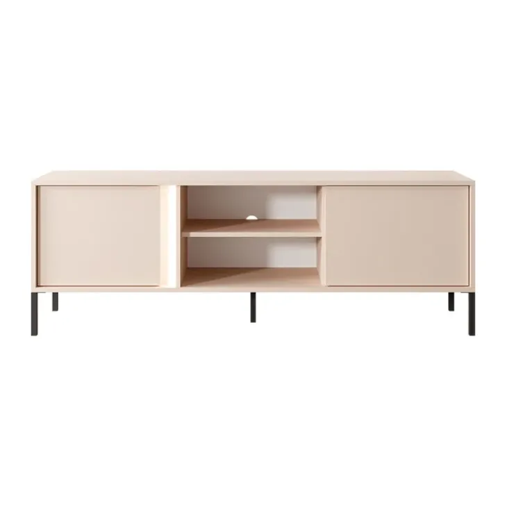 Mobile porta TV 153x54h cm 2 ante 2 vani moderno beige Melly