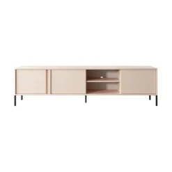 Mobile porta TV 203x54h cm 3 ante 2 vani moderno beige Melly