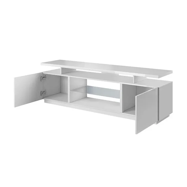 Mobile porta TV 180x56h cm bianco lucido Blackburn