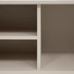 Mobile porta tv 175x54h cm cannettato 2 ante beige cashmere Zurik