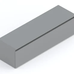 Mobile porta TV 138x40h cm con cassettone grigio scuro Sunset