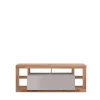 Mobile porta TV 172x66h cm con ribalta beige cashmere rovere scuro Trilogy