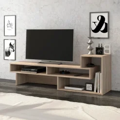 Mobile porta TV 146x49h cm moderno rovere chiaro Helen