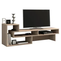 Mobile porta TV 146x49h cm moderno rovere chiaro Helen