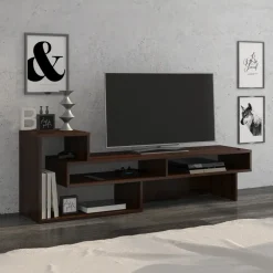 Mobile porta TV 146x49h cm soggiorno rovere scuro Helen