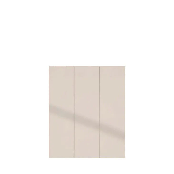 Mobile scarpiera multiuso ingresso 94x114h cm 3 ante beige cashmere top rovere scuro Mercor