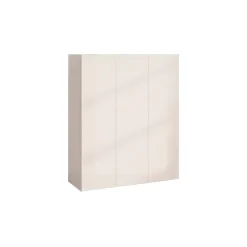 Mobile scarpiera multiuso ingresso 94x114h cm 3 ante beige cashmere top rovere scuro Mercor