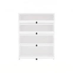 Mobile scarpiera 66x36h cm 4 ribaltine bianco Leaf