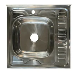 Mobile sottolavello cucina 60x86h cm multiuso con lavello acciaio inox 2 ante bianco frassinato Talise