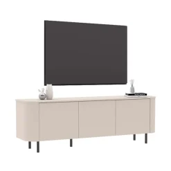 Mobile TV 180x60h cm 3 ante beige cashmere Lucrezia