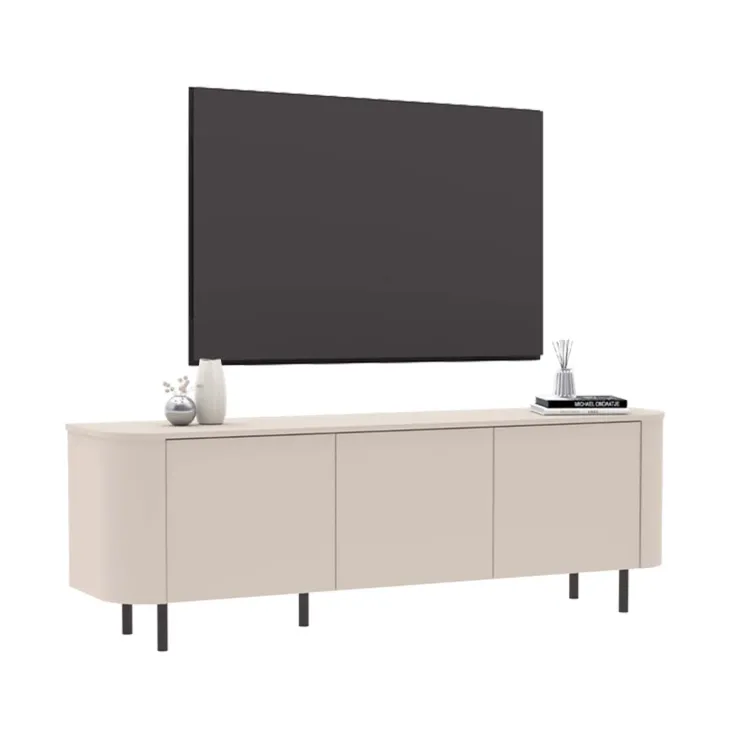 Mobile TV 180x60h cm 3 ante beige cashmere Lucrezia