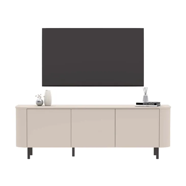 Mobile TV 180x60h cm 3 ante beige cashmere Lucrezia
