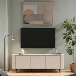 Mobile TV 180x60h cm 3 ante beige cashmere Lucrezia